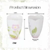 Pink floral ceramic tea cup dimensions and 2.1 oz capacity KAMMAK 7KPSP709N ceramic cup and saucer decorative craft detail image 7