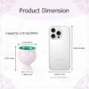 Pink ceramic tea cup dimensions and 3.01 oz capacity KAMMAK 7KPSP676N+677N ceramic cup and saucer side angle view showing silhouette