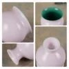 Glazed rims stems and bases of the colorful tea cups KAMMAK 7KPSP676N+677N ceramic cup and saucer styled home decor setting image 5