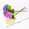 Multicolor hydrangea stems laid flat with approximate length KAMMAK 8KPFZH008 home decor product shape and proportion detail image 3
