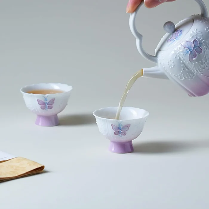 KAMMAK 7KPSP719N ceramic cup and saucer styled home decor setting image 5