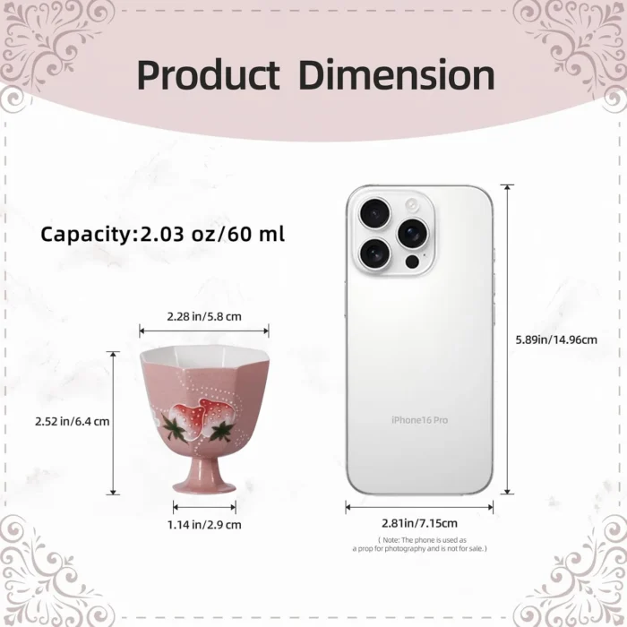 KAMMAK 7KPSP715N ceramic cup and saucer side angle view showing silhouette