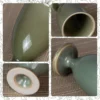 KAMMAK olive cup close-ups showing glaze, interior, rim and footed base KAMMAK 7KPSP694N+695N ceramic cup and saucer close-up material detail image 5