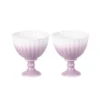KAMMAK purple chrysanthemum footed ceramic tea cups set of two KAMMAK 7KPSP702N ceramic cup and saucer front view for product display