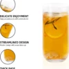 KAMMAK 766N highball glass with smooth rim, straight sides and thick base KAMMAK 7KPSP766N home decor product side angle view showing silhouette