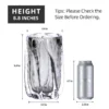 KAMMAK Smoky Clear Hand-Blown Art Glass Vase - SYX028 - product image 2 KAMMAK 8HPSYX028 glass vase side angle view showing silhouette