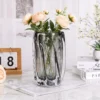 KAMMAK Smoky Clear Hand-Blown Art Glass Vase - SYX028 - product image 3 KAMMAK 8HPSYX028 glass vase shape and proportion detail image 3