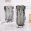KAMMAK Smoky Clear Hand-Blown Art Glass Vase - SYX028 - product image 5 KAMMAK 8HPSYX028 glass vase styled on dining table image 5