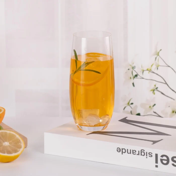 Single KAMMAK 771N highball glass served with citrus iced tea KAMMAK 7KPSP771N home decor product close-up material texture detail image 4