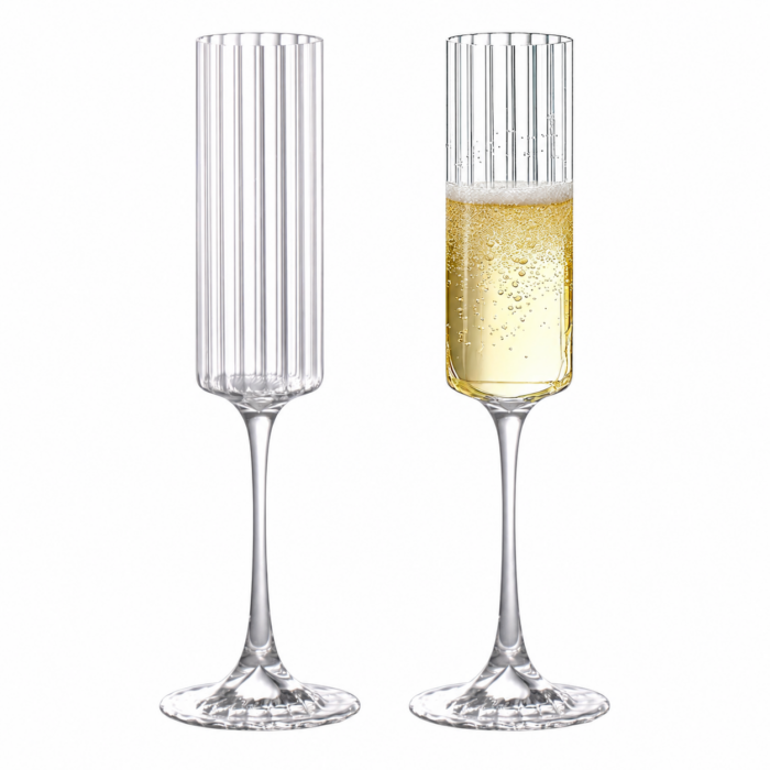KAMMAK 8KPKS0004 champagne flutes front view for product display