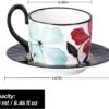 610I0ZvVcBL._AC_SL1500_.jpg KAMMAK 8CZGX021 ceramic cup and saucer shape and proportion detail image 3