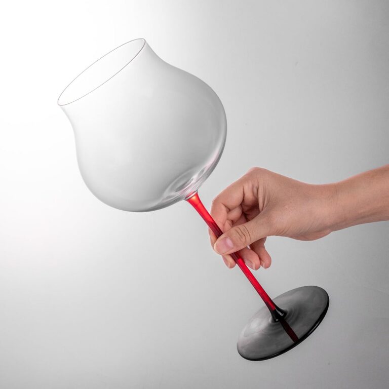 KAMMAK Crystal Red Wine Glasses Set of 2, Bordeaux Stemmed Glasses, XH061 – detail view 3