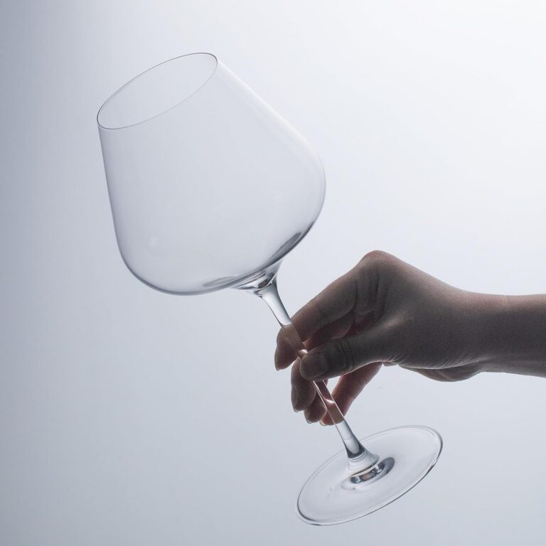 KAMMAK Crystal Red Wine Glasses Set of 2, Bordeaux Stemmed Glasses, DY029 – detail view 4