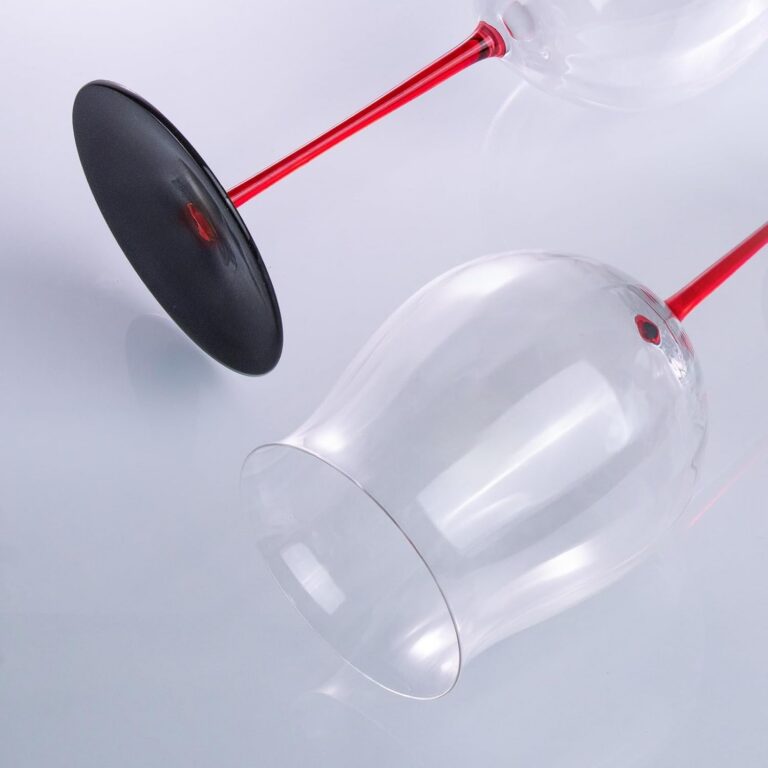 KAMMAK Crystal Red Wine Glasses Set of 2, Bordeaux Stemmed Glasses, XH059 – detail view 2