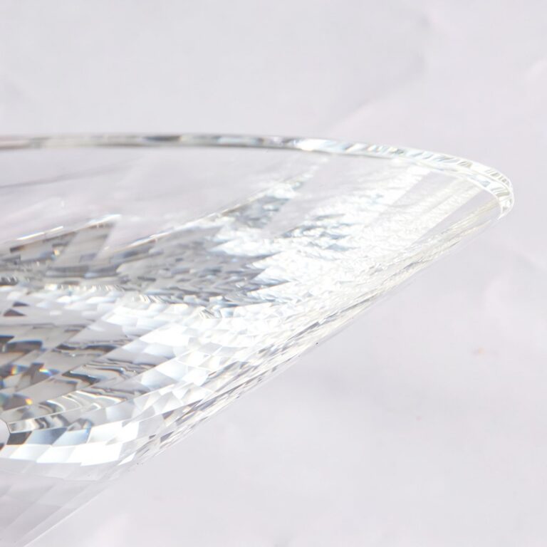 KAMMAK Large Blue Crystal Glass Fruit Bowl – WY041 – detail view 3