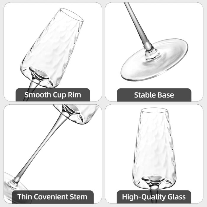 61E9dALMCLL._AC_SL1500_.jpg KAMMAK 8KPXH036 champagne flutes styled home decor setting image 5