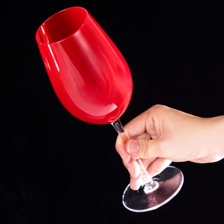 KAMMAK Wine Glasses Set of 2, 760ML Hand Blown Crystal Bordeaux Glass – HR002 – detail view 4