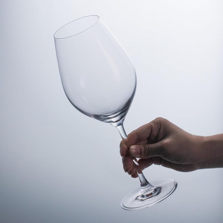 KAMMAK Crystal Red Wine Glasses Set of 2, Bordeaux Stemmed Glasses, DY031 – detail view 3