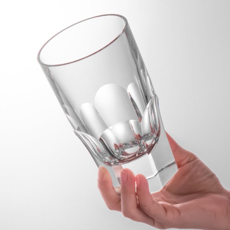 KAMMAK Crystal Highball Glasses Set of 2, Hand-Blown Tumblers – XY0026 – detail view 4