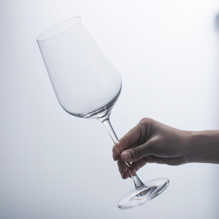 KAMMAK Crystal Red Wine Glasses Set of 2, Bordeaux Stemmed Glasses, DY034 – detail view 4