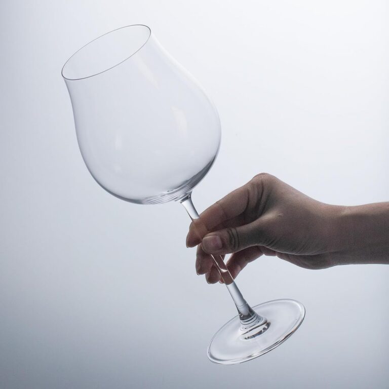KAMMAK Crystal Red Wine Glasses Set of 2, Bordeaux Stemmed Glasses, DY033 – detail view 4