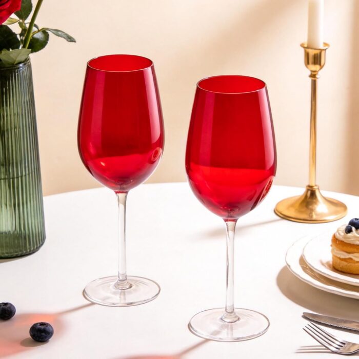 KAMMAK 8SXHR002 wine glasses styled on dining table image 5
