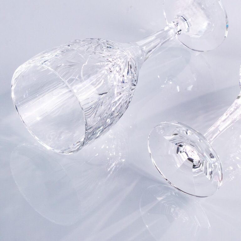 KAMMAK Crystal Wine Glasses Set of 2, Hand-Blown Stemmed Glasses – XY0023 – detail view 2