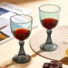 8KPKS0010-02 KAMMAK 8KPKS0010 wine glasses side angle view showing silhouette
