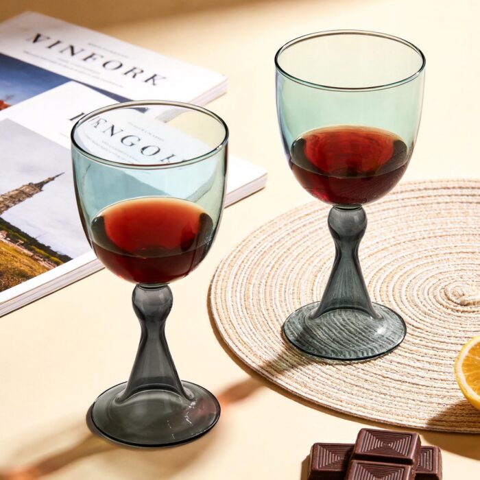 8KPKS0010-02 KAMMAK 8KPKS0010 wine glasses side angle view showing silhouette