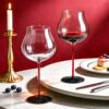 KAMMAK 8KPXH060 wine glasses side angle view showing silhouette