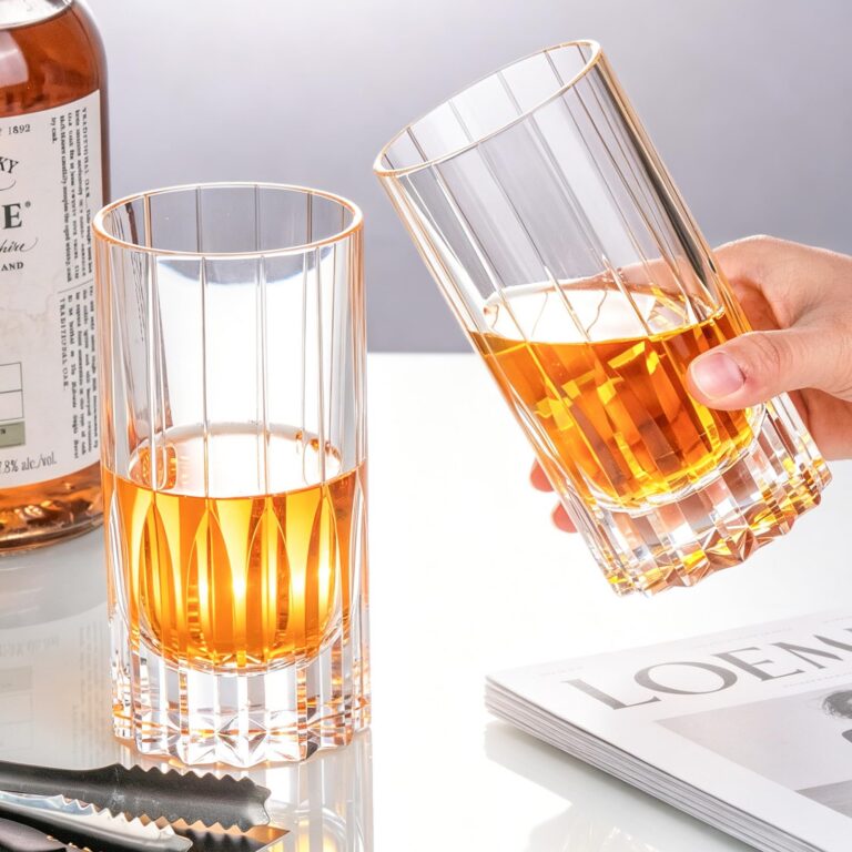 KAMMAK SP1012 set of two crystal highball glasses in use