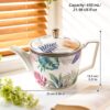 717mmxsoO9L._AC_SL1500_.jpg KAMMAK 8CZNX049 ceramic teapot side angle view showing silhouette