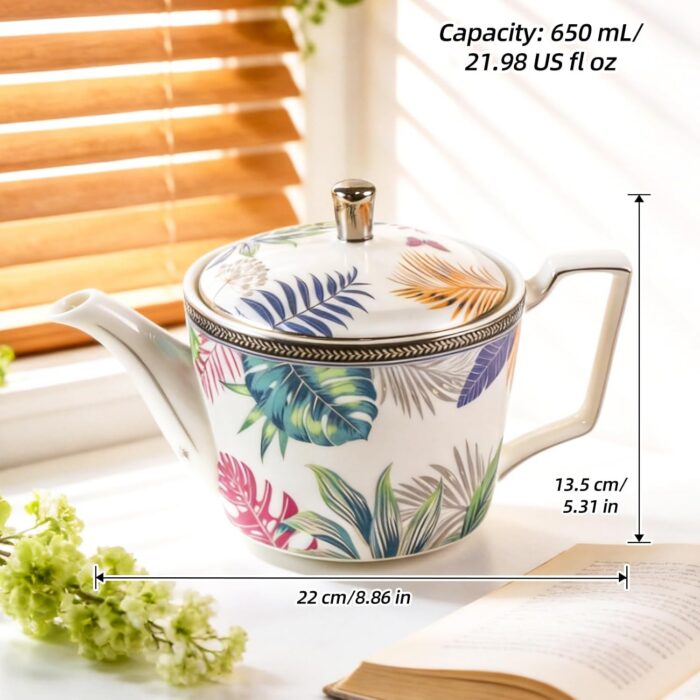 717mmxsoO9L._AC_SL1500_.jpg KAMMAK 8CZNX049 ceramic teapot side angle view showing silhouette