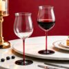 KAMMAK 8KPXH059 wine glasses side angle view showing silhouette