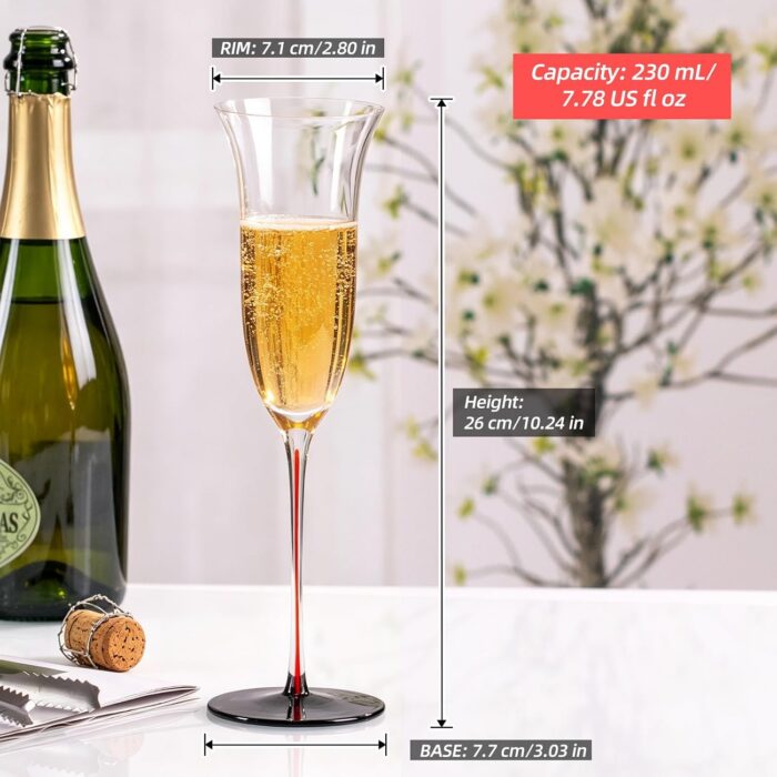 718yA8wBiL._AC_SL1500_.jpg KAMMAK 8KPDY006 champagne flutes shape and proportion detail image 3