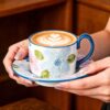 KAMMAK 8CZGX019 ceramic cup and saucer scale and proportion view image 6