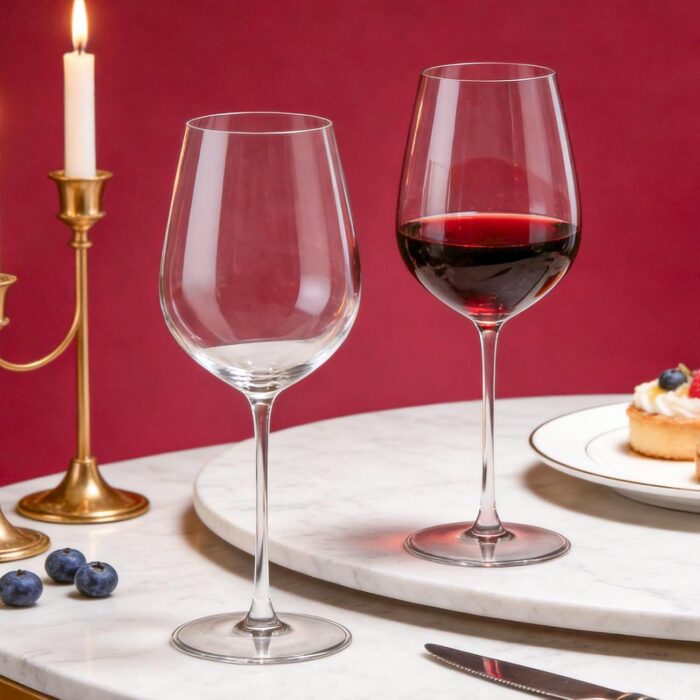 KAMMAK 8KPDY027 wine glasses styled on dining table image 5