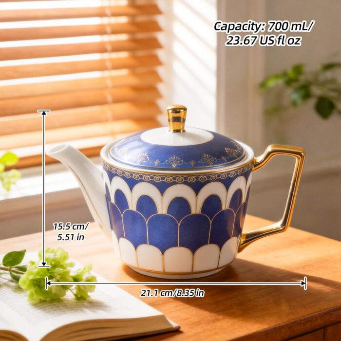 KAMMAK 8CZNX052 ceramic teapot shape and proportion detail image 3