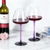 KAMMAK 8KPXH040 wine glasses side angle view showing silhouette