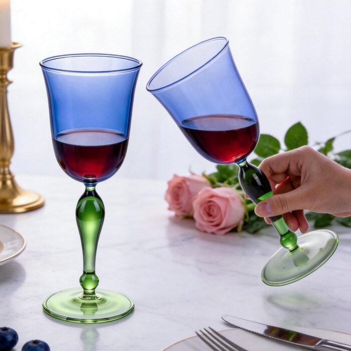 8KPKS0016-06 KAMMAK 8KPKS0016 wine glasses scale and proportion view image 6