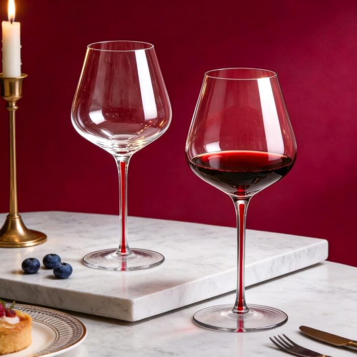 KAMMAK 8KPDY009 wine glasses styled on dining table image 5