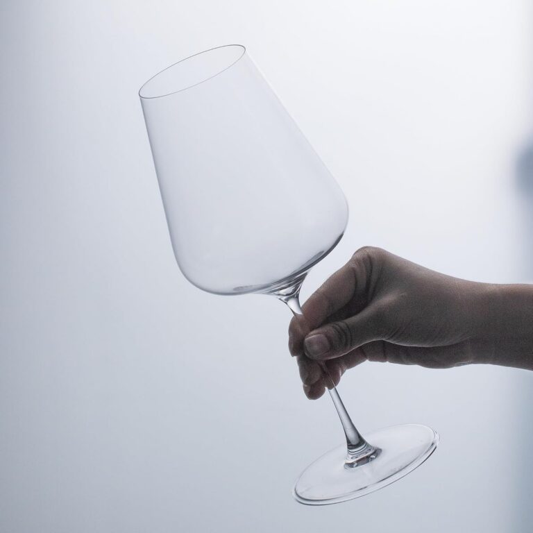 KAMMAK Crystal Red Wine Glasses Set of 2, Bordeaux Stemmed Glasses, DY030 – detail view 4