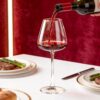KAMMAK 8KPDY026 wine glasses side angle view showing silhouette