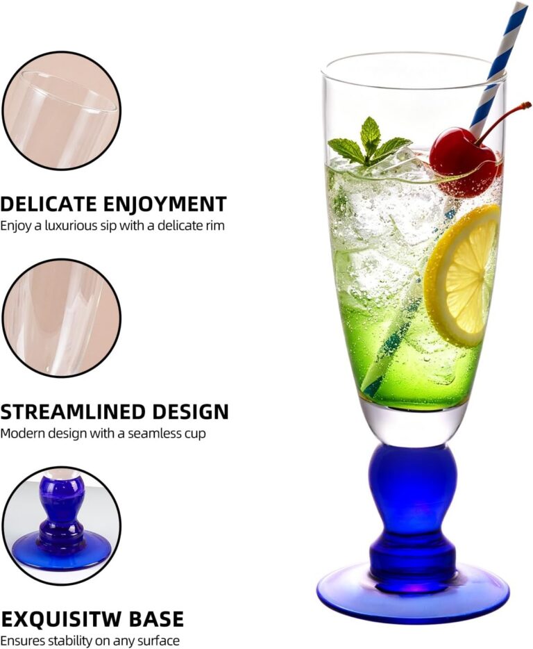 KAMMAK Cocktail Glasses Set of 2, 11.8 oz Crystal Glasses – HH001 – detail view 3