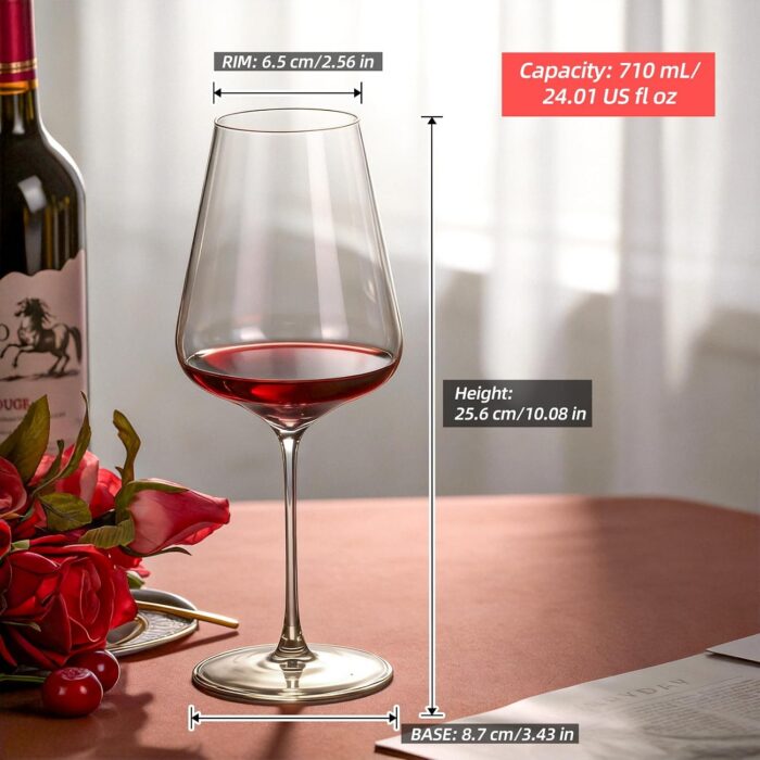 KAMMAK 8KPDY030 wine glasses scale and proportion view image 6