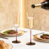 71dFAnWG-dL._AC_SL1500_.jpg KAMMAK 8KPDY006 champagne flutes close-up material texture detail image 4