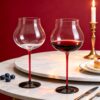 KAMMAK 8KPXH061 wine glasses side angle view showing silhouette