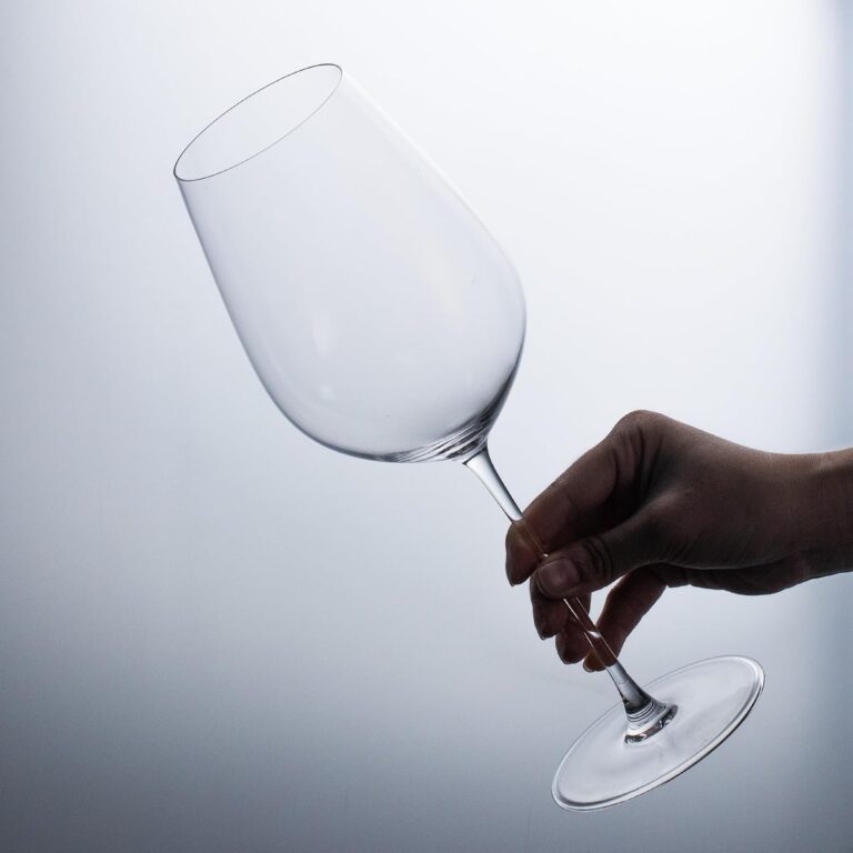 KAMMAK Crystal Red Wine Glasses Set of 2, Bordeaux Stemmed Glasses, DY027 – detail view 4
