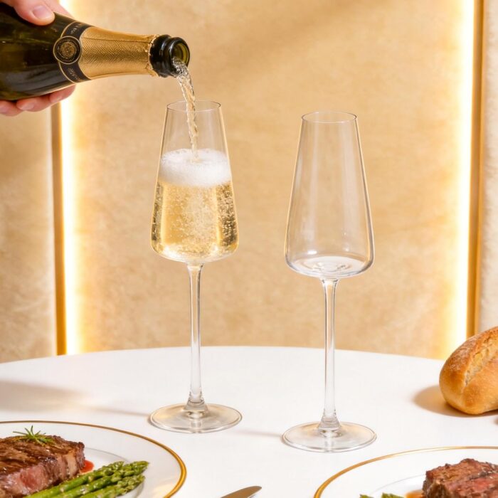 71pBayQ3ZL._AC_SL1500_.jpg KAMMAK 8KPDY036 champagne flutes close-up material texture detail image 4
