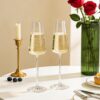 71rm-oHTLGL._AC_SL1500_.jpg KAMMAK 8KPDY036 champagne flutes side angle view showing silhouette